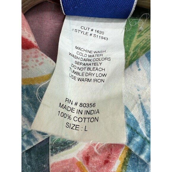 Gotcha Button-Up Shirt Men’s Size L Floral Surf Skate Aloha Multicolor mans - Picture 14 of 16